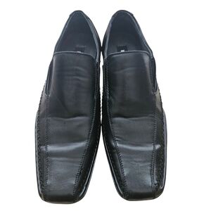 Steve Madden Mens M Trace Slip On Loafers Square Toe 10.5 Black Dressy